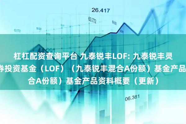 杠杠配资查询平台 九泰锐丰LOF: 九泰锐丰灵活配置混合型证券投资基金（LOF）（九泰锐丰混合A份额）基金产品资料概要（更新）