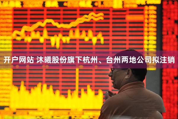 开户网站 沐曦股份旗下杭州、台州两地公司拟注销